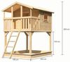Karibu Stelzenhaus Benjamin naturbelassen Ohne Rutsche Bild 2
