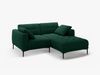 Micadoni Ecksofa Bemy 2-Sitzer Rechts Samt Flaschengrün Bild 2