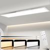 Nettlife LED Panel Deckenleuchte 100/120x30CM Schwarz/Weiß Dimmbar 40W mit Fernbedienung, Dimmbar, LED fest integriert, warmweiß/neutralweiß/kaltweiß Deckenlampe für Wohnzimmer Büro Flur Bild 5