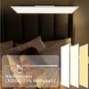 Nettlife LED Panel Deckenleuchte 100/120x30CM Schwarz/Weiß Dimmbar 40W mit Fernbedienung, Dimmbar, LED fest integriert, warmweiß/neutralweiß/kaltweiß Deckenlampe für Wohnzimmer Büro Flur Bild 2