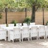 vidaXL Garten Essgruppe 13 pcs Weiß und Hellgrau Poly-Rattan und Stahl 3378623 Bild 1