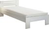 CANNES Futonbett 90x200 cm - Minimalistisches Jugendzimmer Bett in Weiß - 95 x 71 x 204 cm (B/H/T) Bild 4