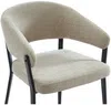 Vente-unique - AVRELA Stuhl Stoff Beige - B 55 cm x H 77 cm x L 56 cm Bild 5