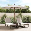 Sonnenschirm, Terrassenschirm mit Holzmast Sandfarben 299x240 cm Bild 2