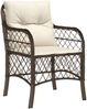 vidaXL 5-tlg. Garten-Essgruppe mit Kissen Braun Poly Rattan 3212119 Bild 3