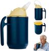 Becher, Glas, Blau, 10x10 cm Bild 1