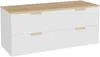 Vente-unique - AVORELI Waschbeckenmöbel Holz, Platte Weiß - B 46 cm x H 50 cm x L 120 cm Bild 3