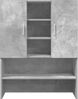 vidaXL Waschmaschinenschränke 2 Stk. Betongrau Holzwerkstoff 3324919 Bild 5