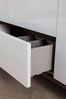 rauch Nachtkommode Flipp, mit 3 Schubladen und Soft-Close-Funktion, Oberboden und Front Glas Bild 3