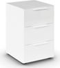 rauch Nachtkommode Flipp, mit 3 Schubladen und Soft-Close-Funktion, Oberboden und Front Glas Bild 4