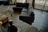 KAWOLA Ecksofa VILNIUS 3-Sitzer mit Recamiere links Lederfaserstoff schwarz 85 x 217 x 290 cm Bild 2