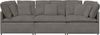 vidaXL Modulares Sofa mit Kissen Cordstoff Hellgrau 3321287 Bild 5