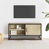 vidaXL TV-Schrank Sonoma-Eiche 80x34,5x40 cm Holzwerkstoff und Metall 848820 Bild 3