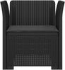 vidaXL 1-Sitzer Sessel mit Kissen Rattan-Look PP Anthrazit 8011853 Bild 3
