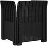 vidaXL 1-Sitzer Sessel mit Kissen Rattan-Look PP Anthrazit 8011853 Bild 4