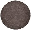 Marrakesch Orient & Mediterran Interior Teppich Ethno Boho Deko Jute Teppich Abrila Rund 80cm Braun, Handarbeit Bild 5