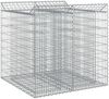 vidaXL Gabionen-Hochbeet 2 pcs Silber 3422224 Bild 2