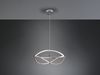 Große LED Pendelleuchte CHARIVARI Silber matt, Ø 62cm Bild 3