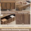 Couchtisch aus MDF/Spanplatte mit 2 Schubladen, 105x55x41 cm, Natur Bild 5