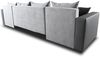 Wohnlandschaft mit Schlaffunktion Beno - U-Form Couch, Ecksofa mit Bettkasten, Couchgranitur mit Bettfunktion, Polsterecke (Dunkelgrau + Grau (Cayenne 1118 + Enjoy 21)) Bild 4