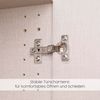 Rauch Möbel Bremen Eckschrank Kleiderschrank Schrank in Grau Metallic mit Spiegel 2-türig inklusive Zubehörpaket Basic 1 Kleiderstange, 9 Einlegeböden BxHxT 117 x 199 x 117 cm Bild 4