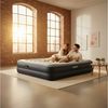 Avenli Luftmatratze Luftbett selbstaufblasend für 2 Personen Queen-Size 203 x 152 x 36 cm, (Gästebett Matratze aufblasbar mit integrierter Elektropumpe, 2-St, Reisebett mit Pumpe & Tragetasche), elektrisch mit weicher beflockter Oberfläche Bild 2