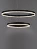 Nova Luce 9530229 ADRIA LED Pendelleuchte 2-flammig 60cm 3000K Schwarz dimmbar Bild 4