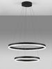 Nova Luce 9530229 ADRIA LED Pendelleuchte 2-flammig 60cm 3000K Schwarz dimmbar Bild 2