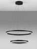 Nova Luce 9530229 ADRIA LED Pendelleuchte 2-flammig 60cm 3000K Schwarz dimmbar Bild 3