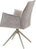 Armlehnstuhl >Kayla< (2er Set) drehbar, Bouclestoffbezug taupe, beige - 62x60x92 (BxHxT) Bild 2