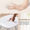 2er-Set Barhocker Hoch Modern Thekenhocker mit Rückenlehne Ergonomisch Kratzfeste Sitzschale,120 kg Tragkraft,Silber Bild 4