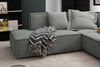 KAWOLA Sofa SAMU Ecksofa Stoff grau Recamiere rechts 72 x 224 x 226 cm Bild 4