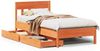 vidaXL Massivholzbett ohne Matratze Wachsbraun 90x190 cm Kiefernholz 3301889 Bild 2