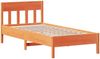 vidaXL Massivholzbett ohne Matratze Wachsbraun 90x190 cm Kiefernholz 3301889 Bild 5