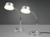 LED Schreibtischleuchten 2er SET flexibel, Kunststoff Titan, 34cm hoch Bild 3