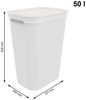 Rotho Wäschesammler Brisen, 50 l mistletoe weiss Bild 3