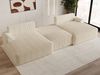 GRAINGOLD Ecksofa Serene U, Couch U-Form mit Schlaffunktion, Wohnlandschaft, Losen Kissen, Cord-Stoff, Beige Bild 5