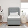 vidaXL Boxspringbett mit Matratze Hellgrau 200 x 80 cm Stoff 3340718 Bild 3