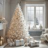 HXT 1015 Weiß 240 cm künstlicher Weihnachtsbaum inkl. Metallständer, schwer entflammbar Bild 2