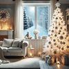 HXT 1015 Weiß 240 cm künstlicher Weihnachtsbaum inkl. Metallständer, schwer entflammbar Bild 5