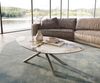 DELIFE Couchtisch Edge, Organisch 140x76 cm Keramik Minas Melange Sarity Metall Effektfinish T Bild 3
