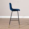 Bronx71 Barhocker Samt Mikky 65 - 78 cm blau Bild 3
