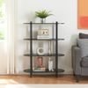 Bücherregal Øvre 108x80x30 cm 4 Ablagen Schwarz [en. casa] Bild 2