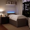 vidaXL Boxspringbett mit Matratze Hellgrau 80x200 cm Samt 3289896 Bild 5