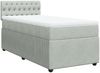 vidaXL Boxspringbett mit Matratze Hellgrau 80x200 cm Samt 3289896 Bild 3