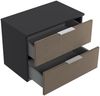 Design Hängeschrank Urban Slimline Konsole 2 Softeinzüge Sand : Sand / Grafit Bild 3