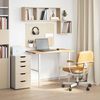 vidaXL Schreibtischplatte Unbehandelt 100x50x2,5 cm Massivholz Eiche 4009008 Bild 3