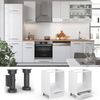 Herdumbauschrank Fame-Line Weiß Hochglanz 60 cm ohne Arbeitsplatte Vicco Bild 2