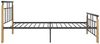 vidaXL Bettgestell Metall und Massivholz Eiche 100x200 cm [324898] Bild 4