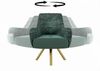 Sessel Drehsessel VALERIE in Stoff Stoff Elisa Velvet Beige Bild 3